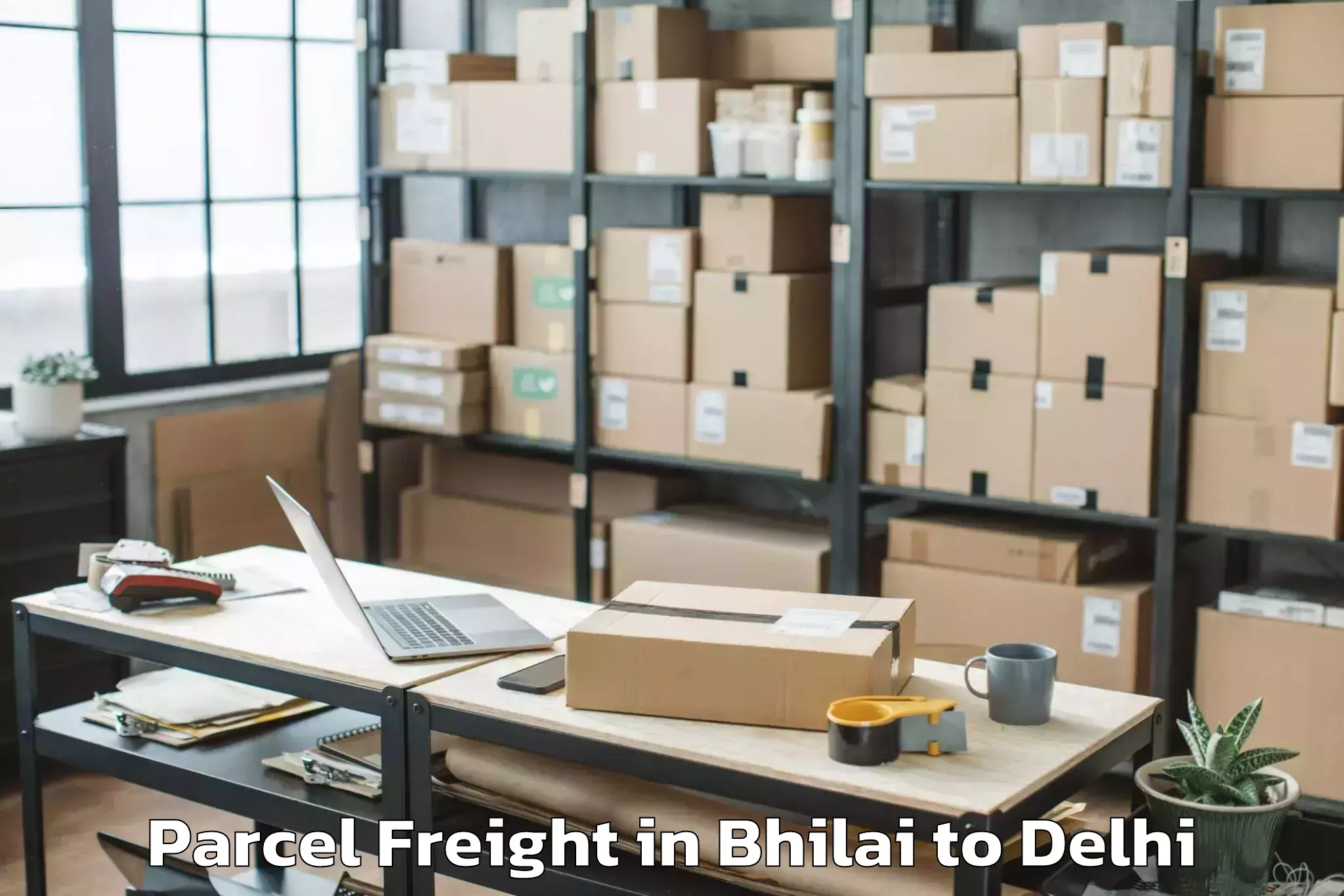 Discover Bhilai to Burari Parcel Freight